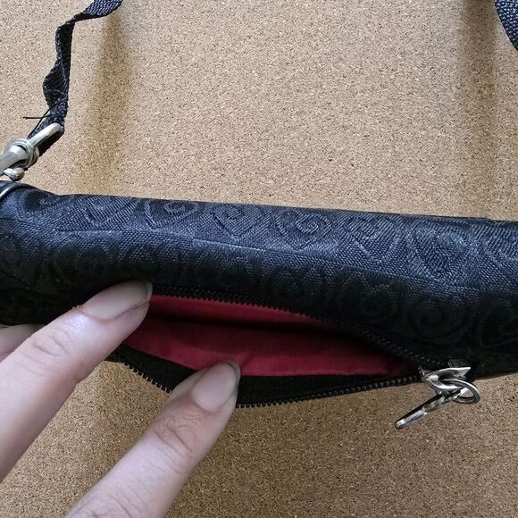 Mini Crossbody Bag, Black & Fuchsia (B1) - Picture 8 of 13